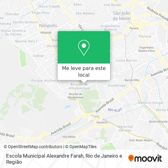 Escola Municipal Alexandre Farah mapa