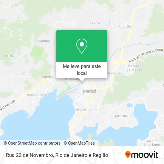 Rua 22 de Novembro mapa