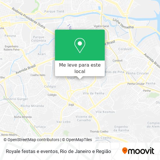 Royale festas e eventos mapa