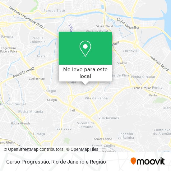 Curso Progressão mapa