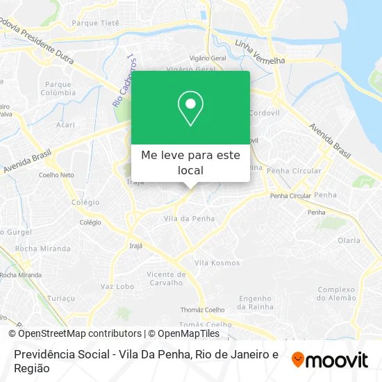 Previdência Social - Vila Da Penha mapa