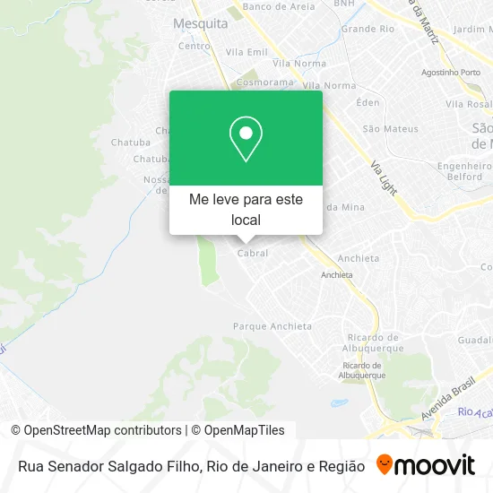 Rua Senador Salgado Filho mapa