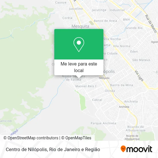 Centro de Nilópolis mapa