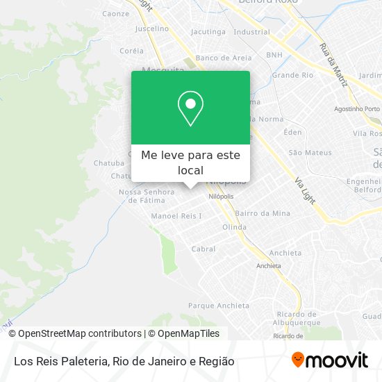 Los Reis Paleteria mapa