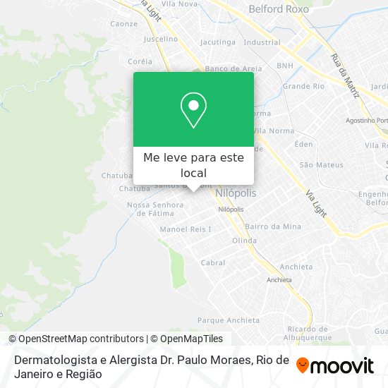 Dermatologista e Alergista Dr. Paulo Moraes mapa