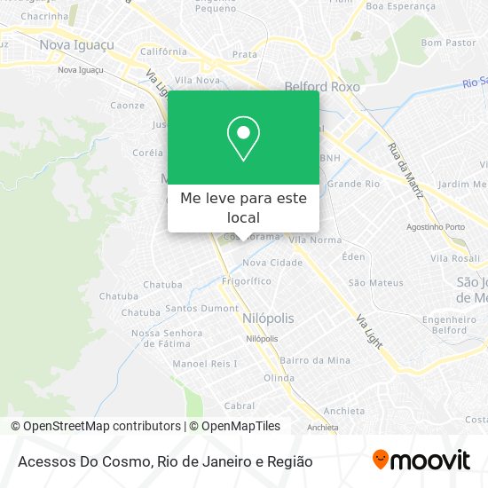 Acessos Do Cosmo mapa