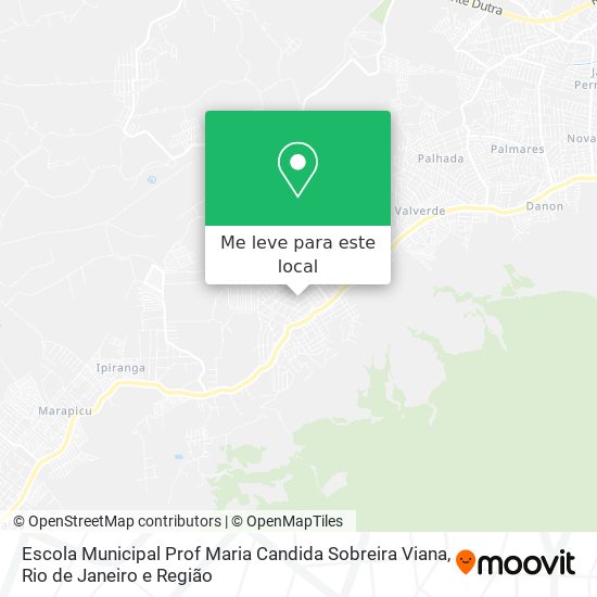 Escola Municipal Prof Maria Candida Sobreira Viana mapa