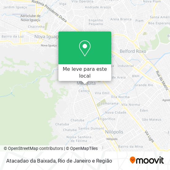 Atacadao da Baixada mapa