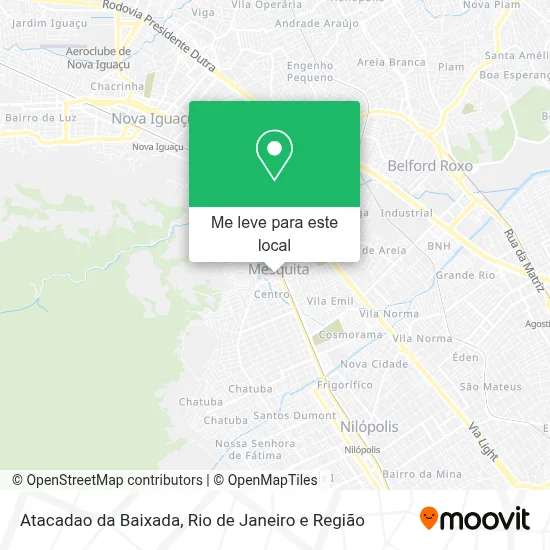 Atacadao da Baixada mapa