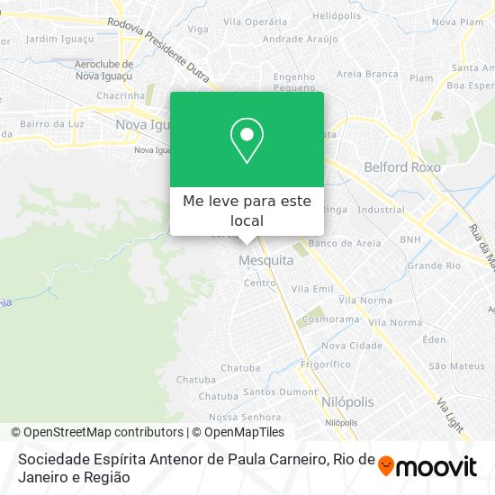 Sociedade Espírita Antenor de Paula Carneiro mapa