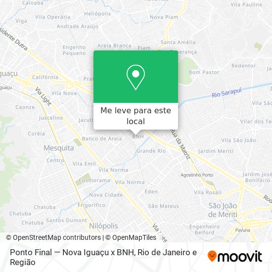 Ponto Final — Nova Iguaçu x BNH mapa