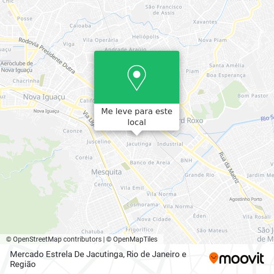 Mercado Estrela De Jacutinga mapa
