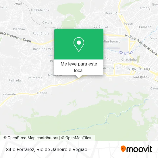 Sítio Ferrarez mapa