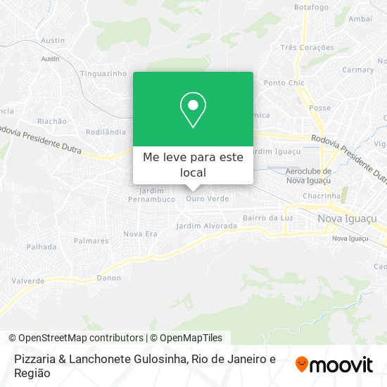 Pizzaria & Lanchonete Gulosinha mapa