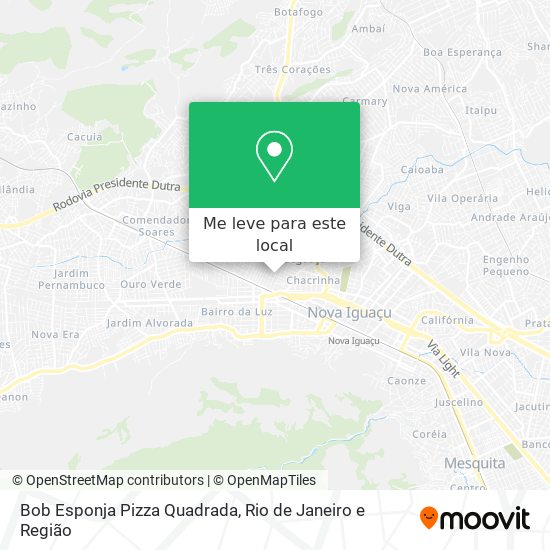 Bob Esponja Pizza Quadrada mapa