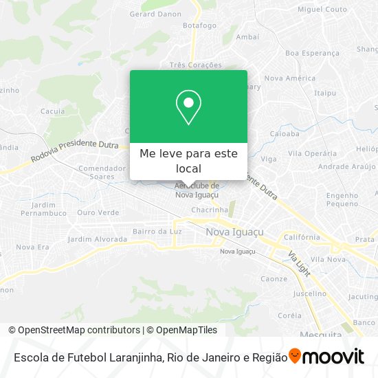 Escola de Futebol Laranjinha mapa