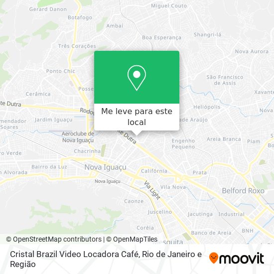 Cristal Brazil Video Locadora Café mapa