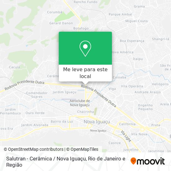 Salutran - Cerâmica / Nova Iguaçu mapa