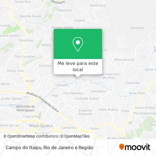 Campo do Itaipu mapa