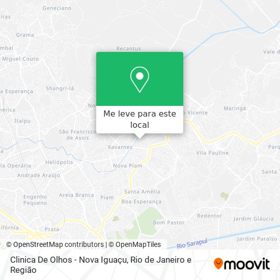 Clinica De Olhos - Nova Iguaçu mapa