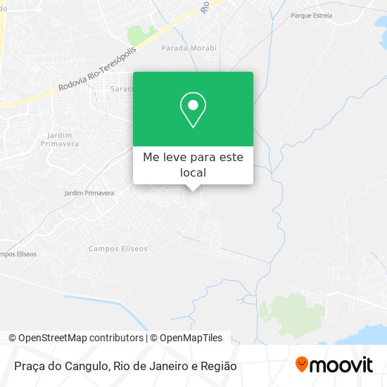 Praça do Cangulo mapa