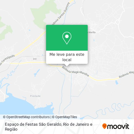 Espaço de Festas São Geraldo mapa