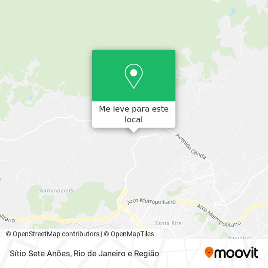 Sítio Sete Anões mapa