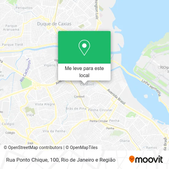 Rua Ponto Chique, 100 mapa