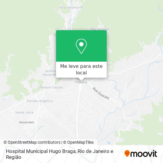 Hospital Municipal Hugo Braga mapa