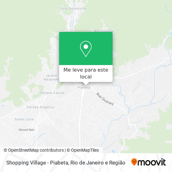 Shopping Village - Piabeta mapa