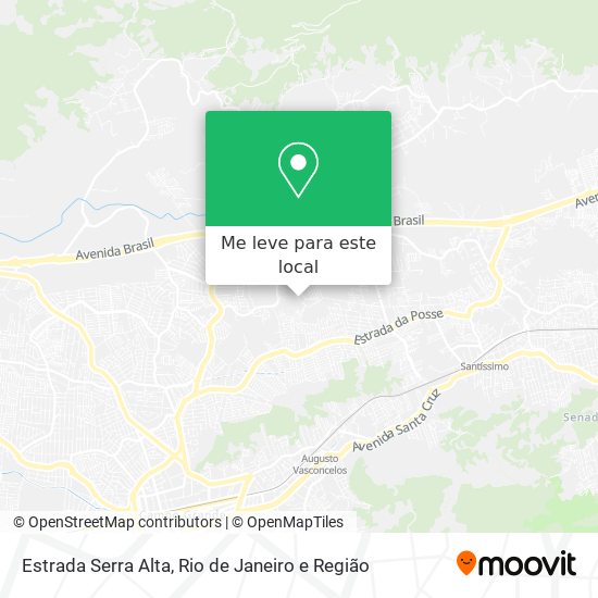 Estrada Serra Alta mapa