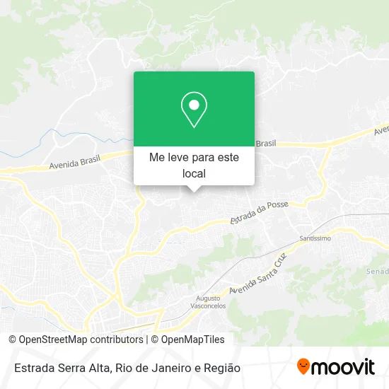 Estrada Serra Alta mapa