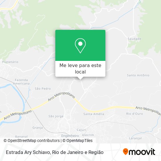 Estrada Ary Schiavo mapa