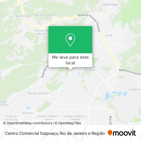 Centro Comercial Itaipuaçu mapa