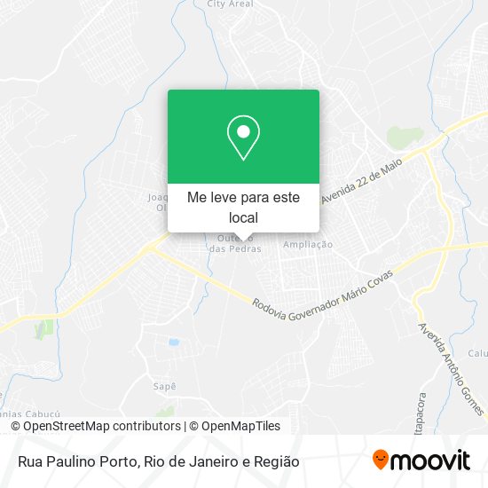 Rua Paulino Porto mapa