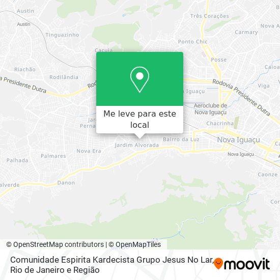 Comunidade Espirita Kardecista Grupo Jesus No Lar mapa