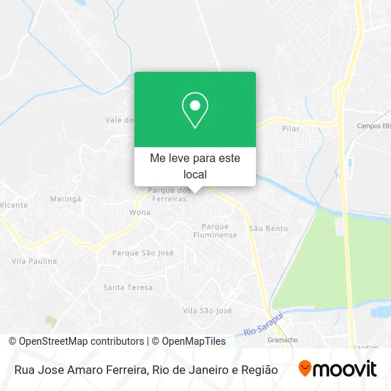 Rua Jose Amaro Ferreira mapa
