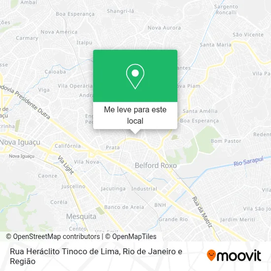 Rua Heráclito Tinoco de Lima mapa