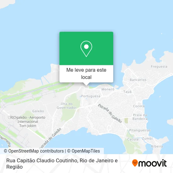 Rua Capitão Claudio Coutinho mapa