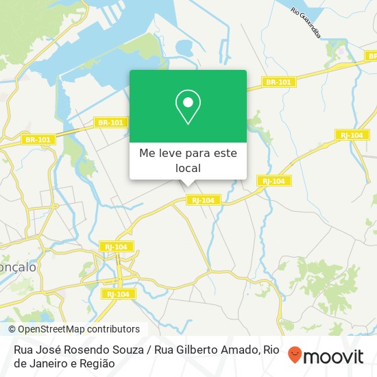 Rua José Rosendo Souza / Rua Gilberto Amado mapa