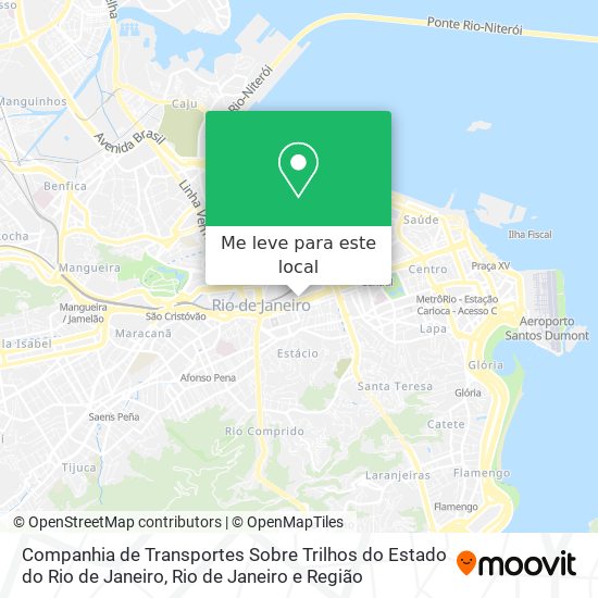 Companhia de Transportes Sobre Trilhos do Estado do Rio de Janeiro mapa