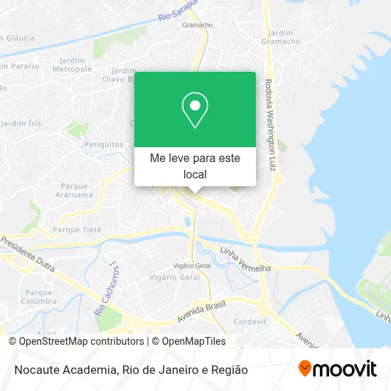 Nocaute Academia mapa