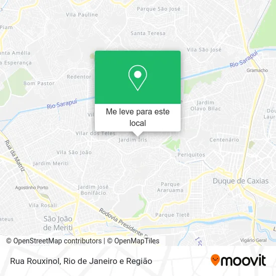 Rua Rouxinol mapa