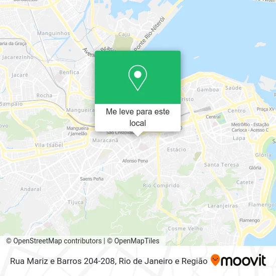 Rua Mariz e Barros 204-208 mapa