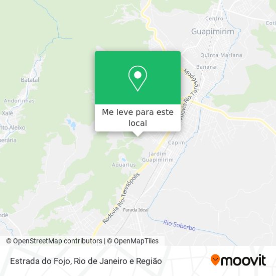 Estrada do Fojo mapa