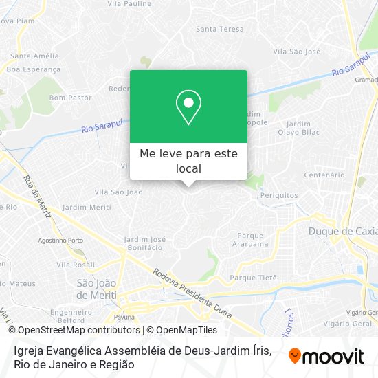 Igreja Evangélica Assembléia de Deus-Jardim Íris mapa