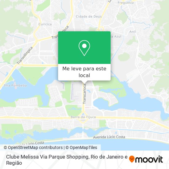 Clube Melissa Via Parque Shopping mapa