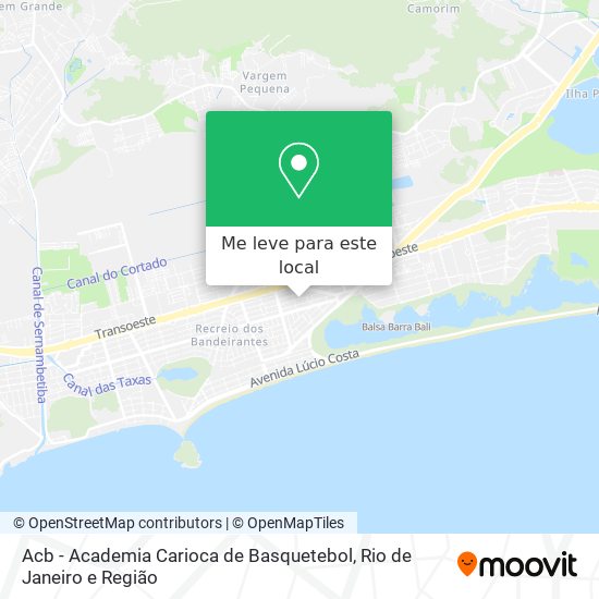Acb - Academia Carioca de Basquetebol mapa