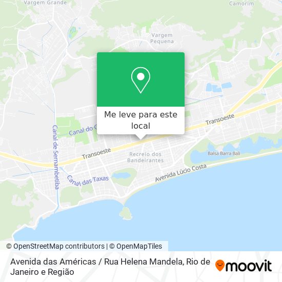 Avenida das Américas / Rua Helena Mandela mapa
