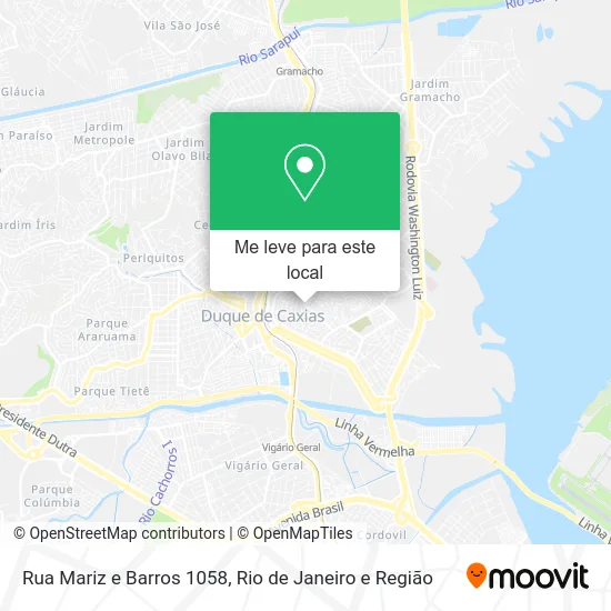 Rua Mariz e Barros 1058 mapa